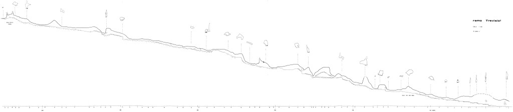 Rilievo in sezione del Ramo Trevisiol